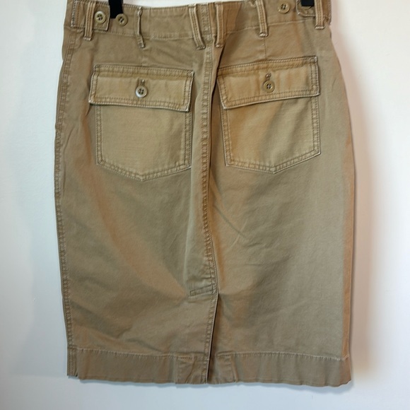J Crew khaki utility skirt sz 4 City Fit. - Picture 6 of 6